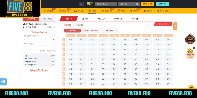 Lottery Games at FIVE88 Casino: A Complete Guide to Online Lottery Entertainment, Features, and Winning Opportunities