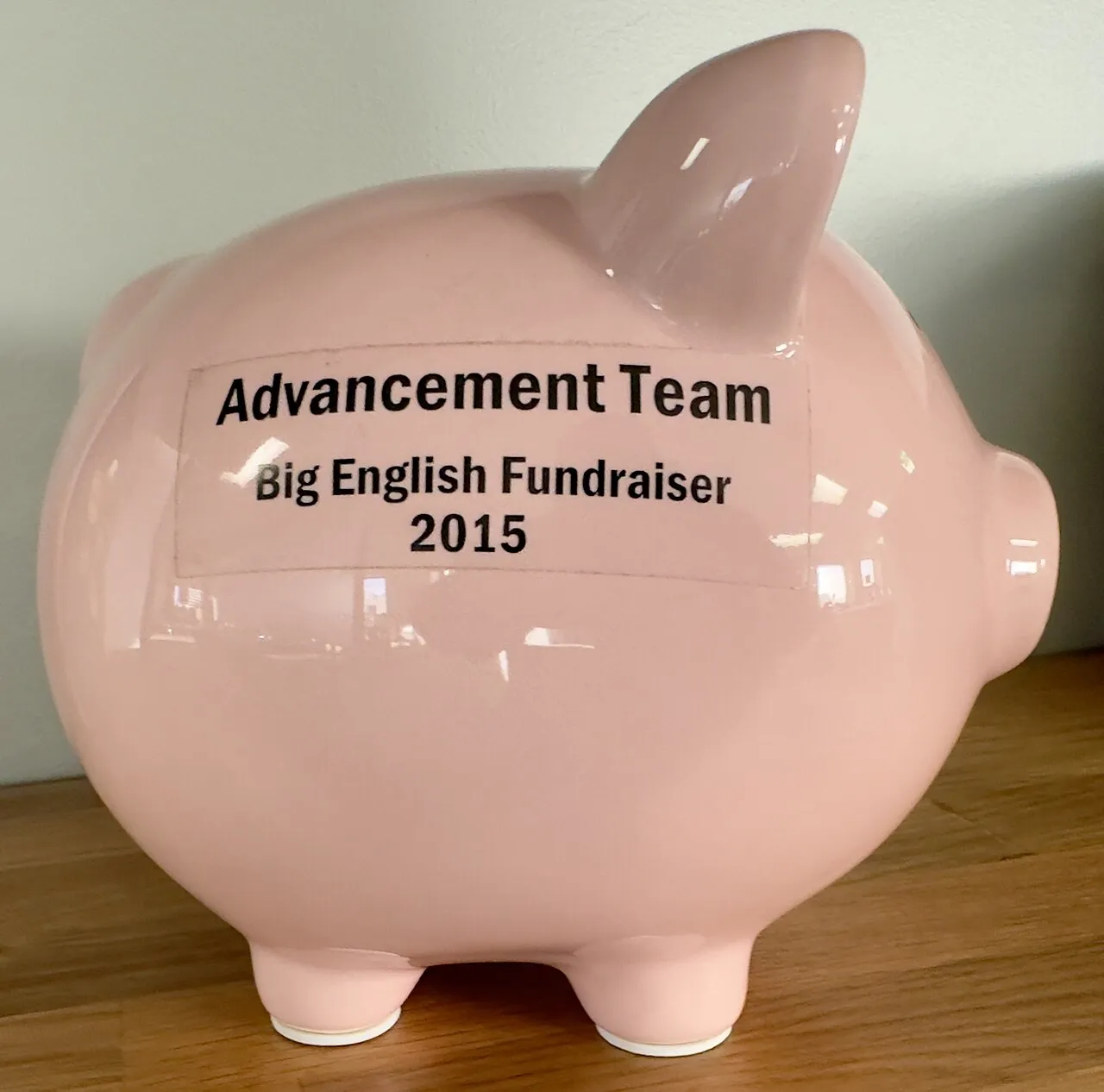 Building Wealth Without the Fairy Tales: A Practical Guide A large charity piggy bank, symbolising saving money little and often
